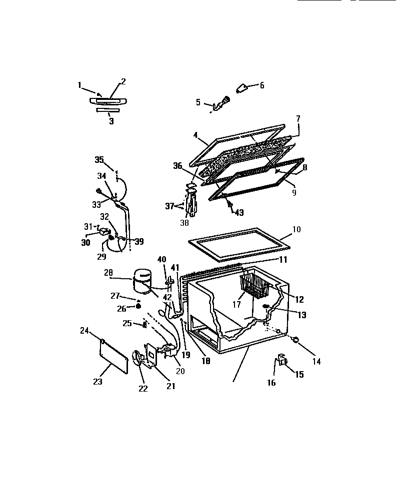 Kelvinator CFS101DMOW door, cabinet, unit diagram
