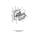 Frigidaire RA30BCH0 oven door panels diagram