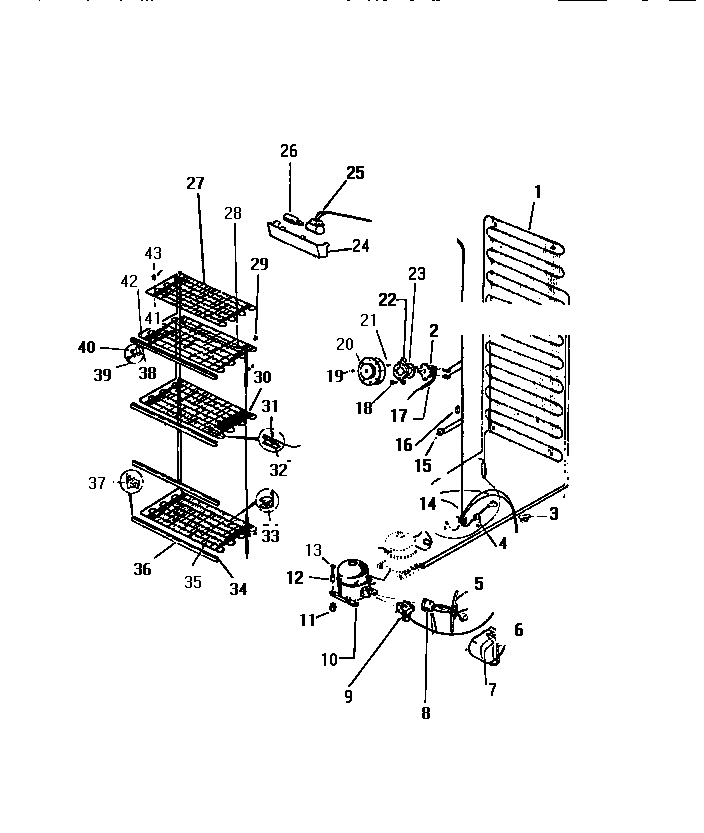 White-Westinghouse FU161ERW6 systems diagram
