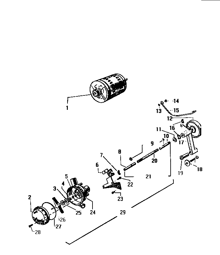 White-Westinghouse LT150JXH1 motor, pump assembly diagram