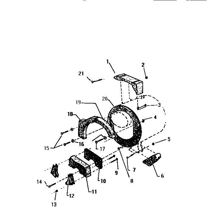 White-Westinghouse LT150JXH1 counterweight section diagram
