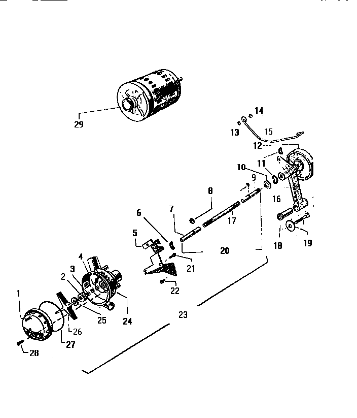 White-Westinghouse LT800EXW6 motor, pump assembly diagram