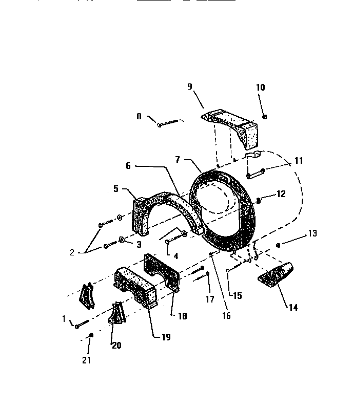 White-Westinghouse LT800EXW6 counterweight section diagram
