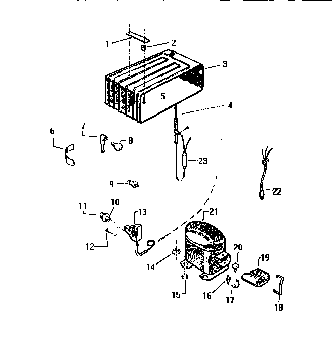 White-Westinghouse RC101GLD6 cooling system diagram