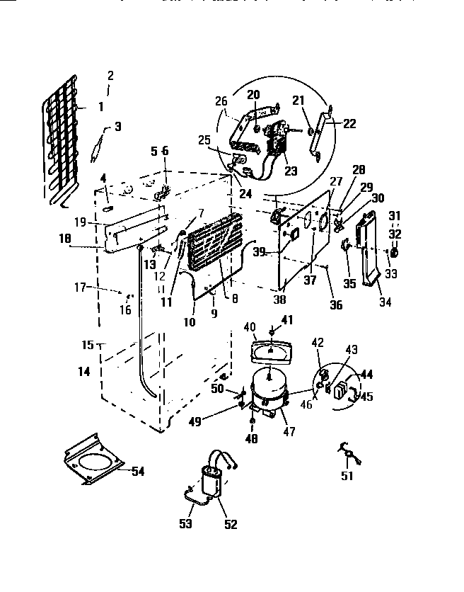 White-Westinghouse RT217JCD0 cooling system diagram