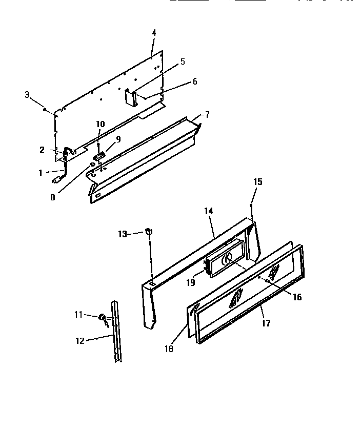 White-Westinghouse GF470HXF1 backguard diagram