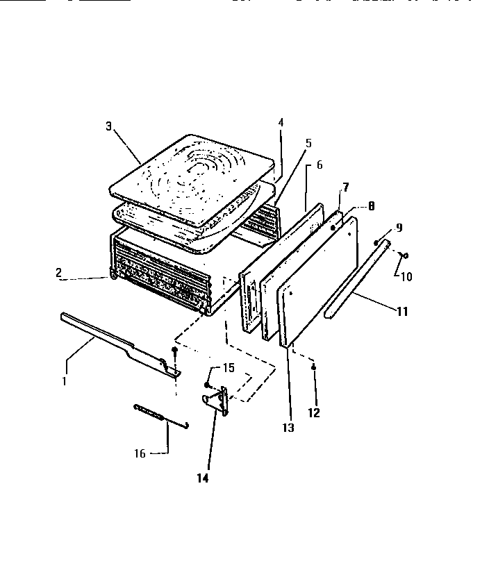 White-Westinghouse GF470HXF1 drawer diagram