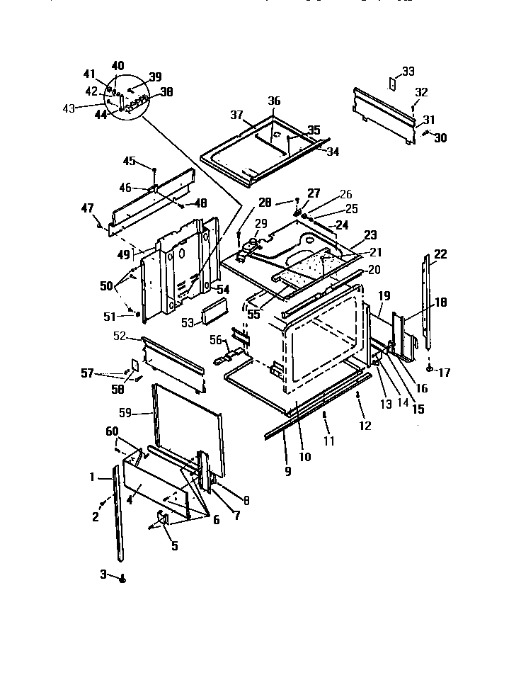 White-Westinghouse KS860GDW1 panels diagram