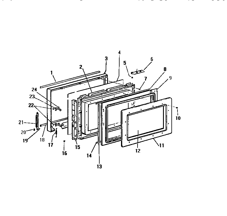 White-Westinghouse KM650HXM door diagram