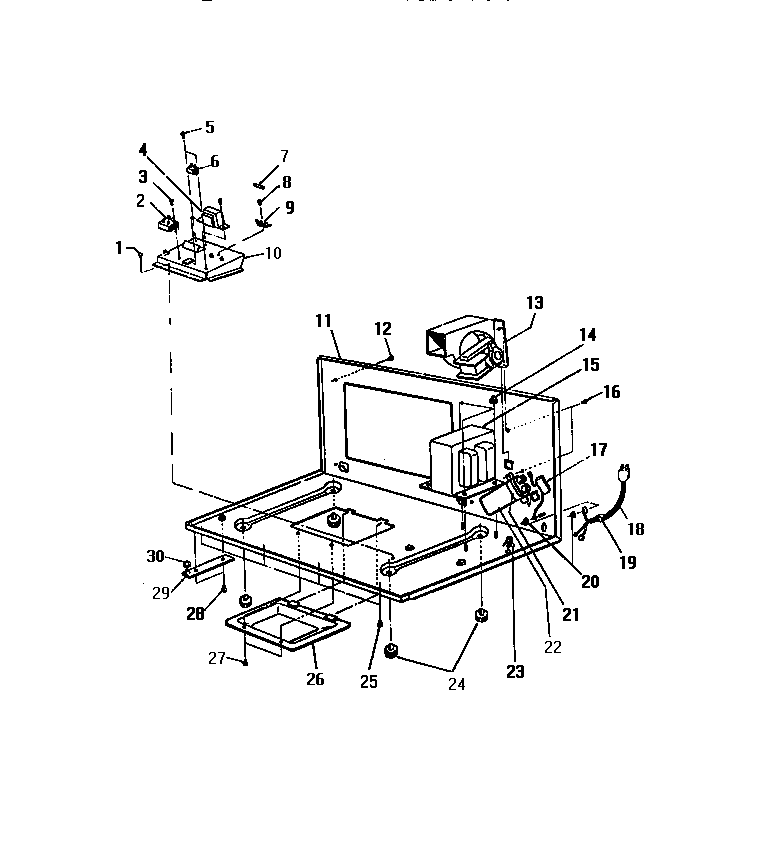 White-Westinghouse KM650HXM basic body diagram