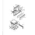 White-Westinghouse GF980HXF2 frame, service panel, base diagram