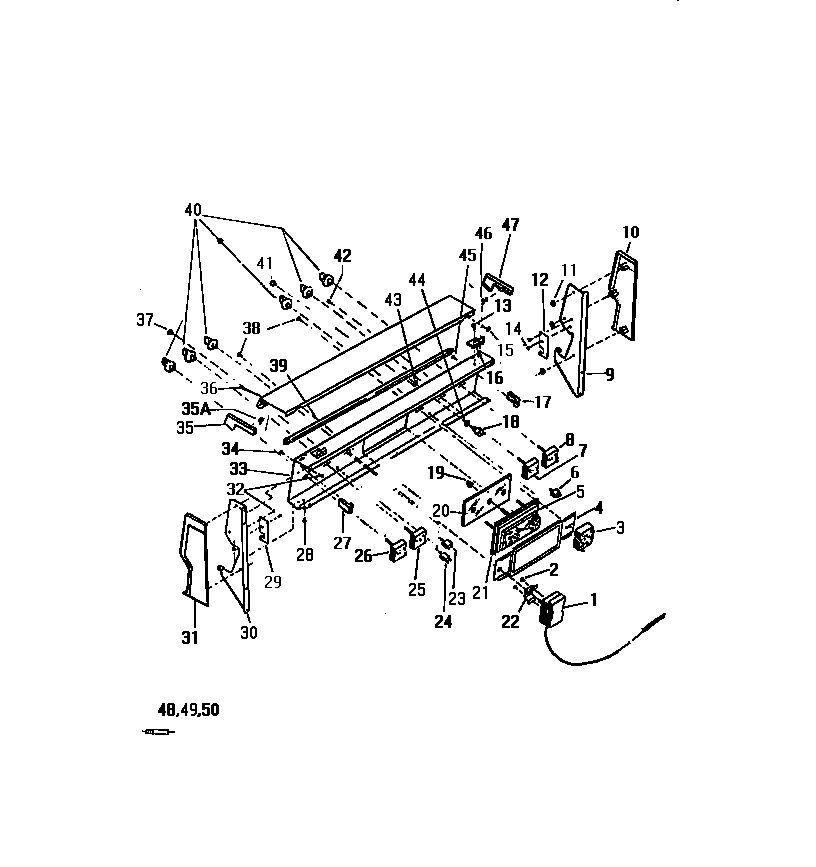 White-Westinghouse KF560GDH2 backguard diagram
