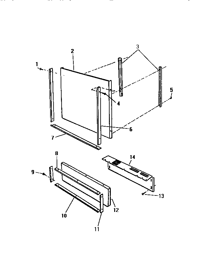 White-Westinghouse SU770JXR1 outer door diagram