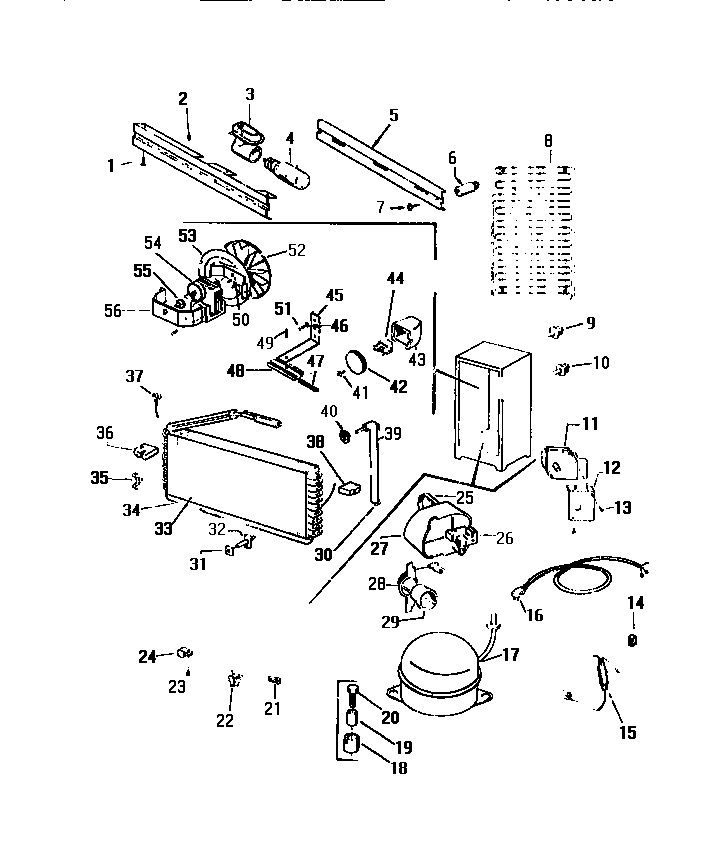 White-Westinghouse FU169JRD1 systems diagram
