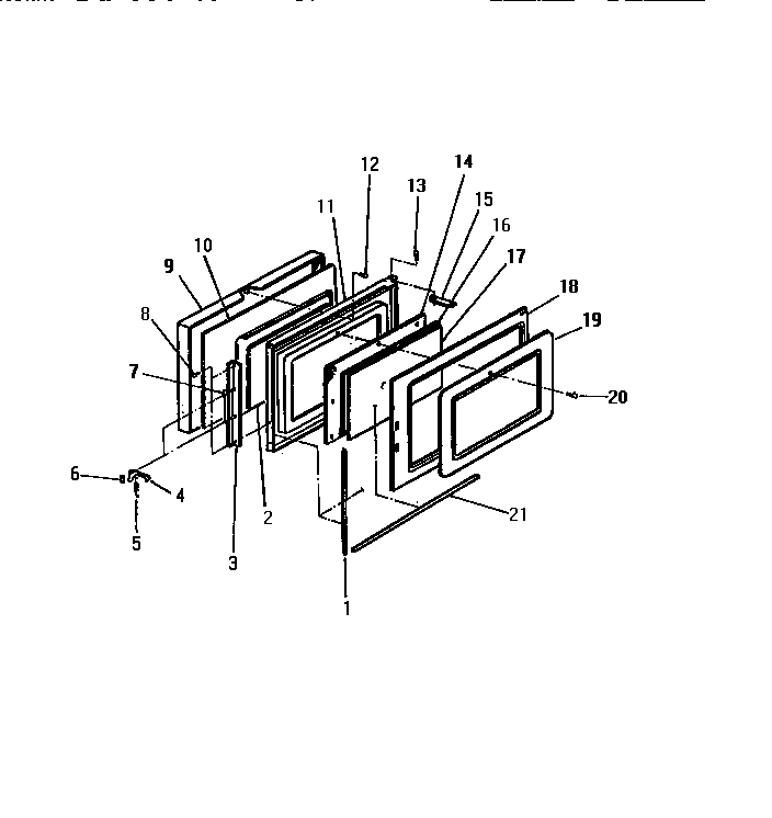 White-Westinghouse KM250HXM door diagram