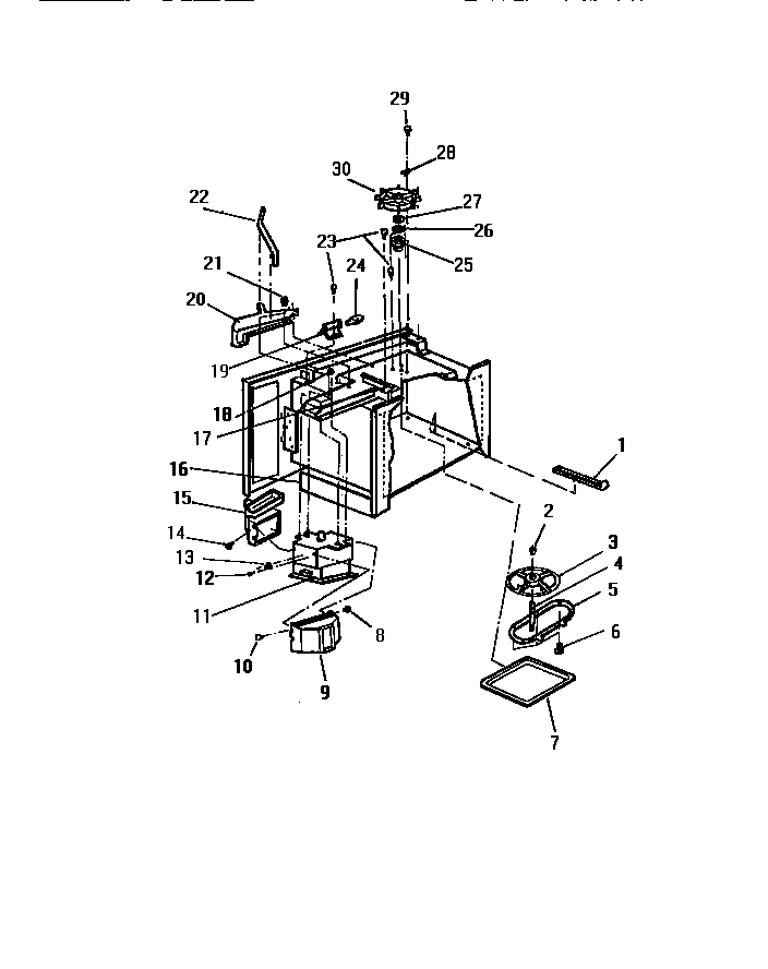 White-Westinghouse KM250HXM turntable and magnetron diagram
