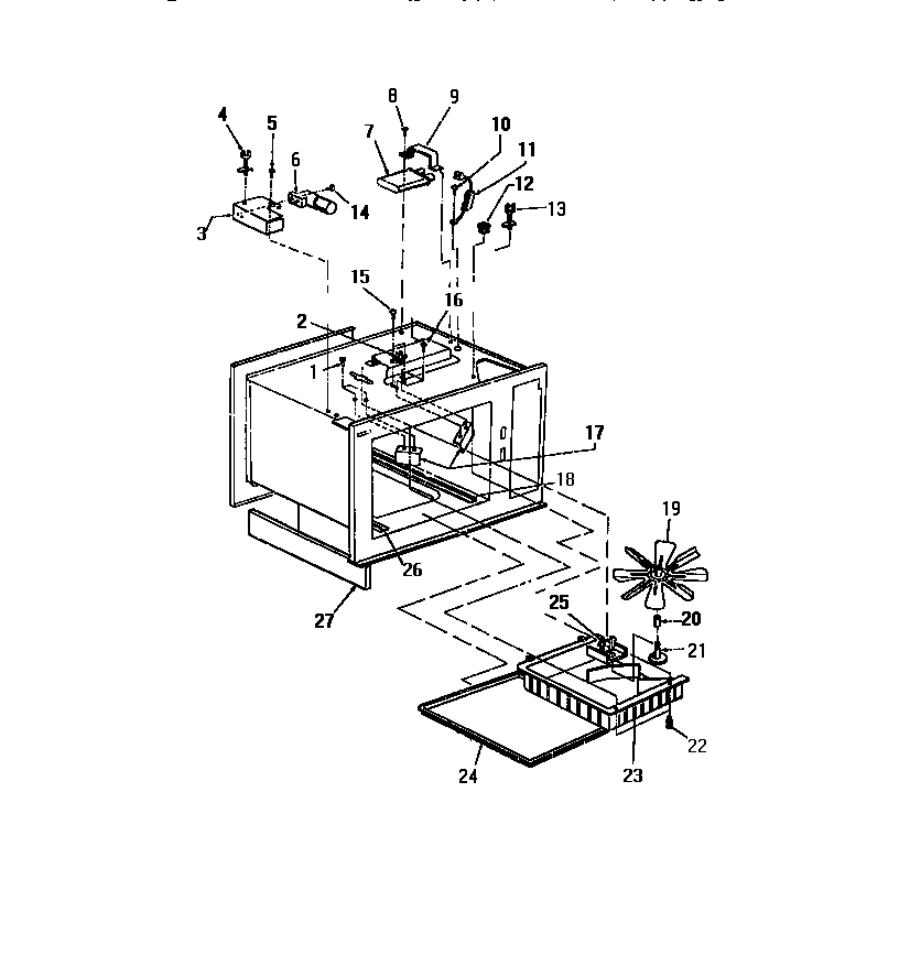 White-Westinghouse KM165HXM stirrer diagram
