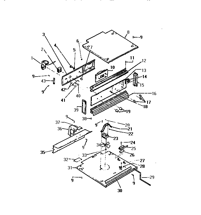 White-Westinghouse KB663GDM1 backguard diagram