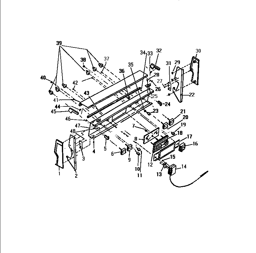 White-Westinghouse KF560GDH1 backguard diagram