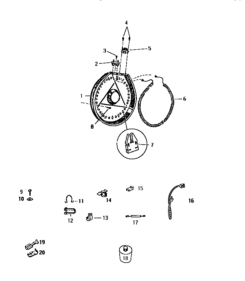 White-Westinghouse DE650EDF5 heater & miscellaneous diagram