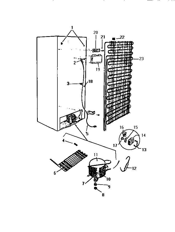 White-Westinghouse RS192GCV3 cooling system diagram