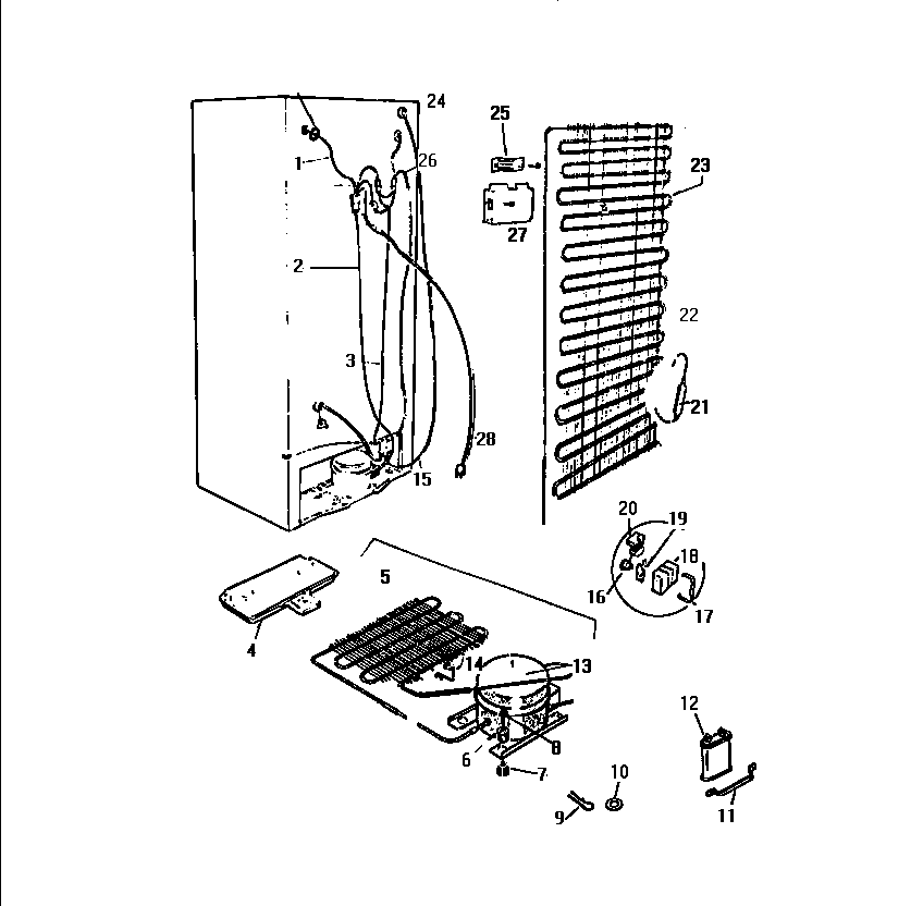 White-Westinghouse RS229GCD0 unit diagram