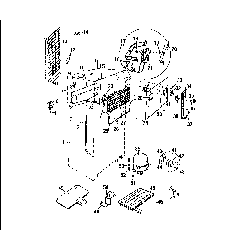 White-Westinghouse RT193GCW3 cooling system diagram