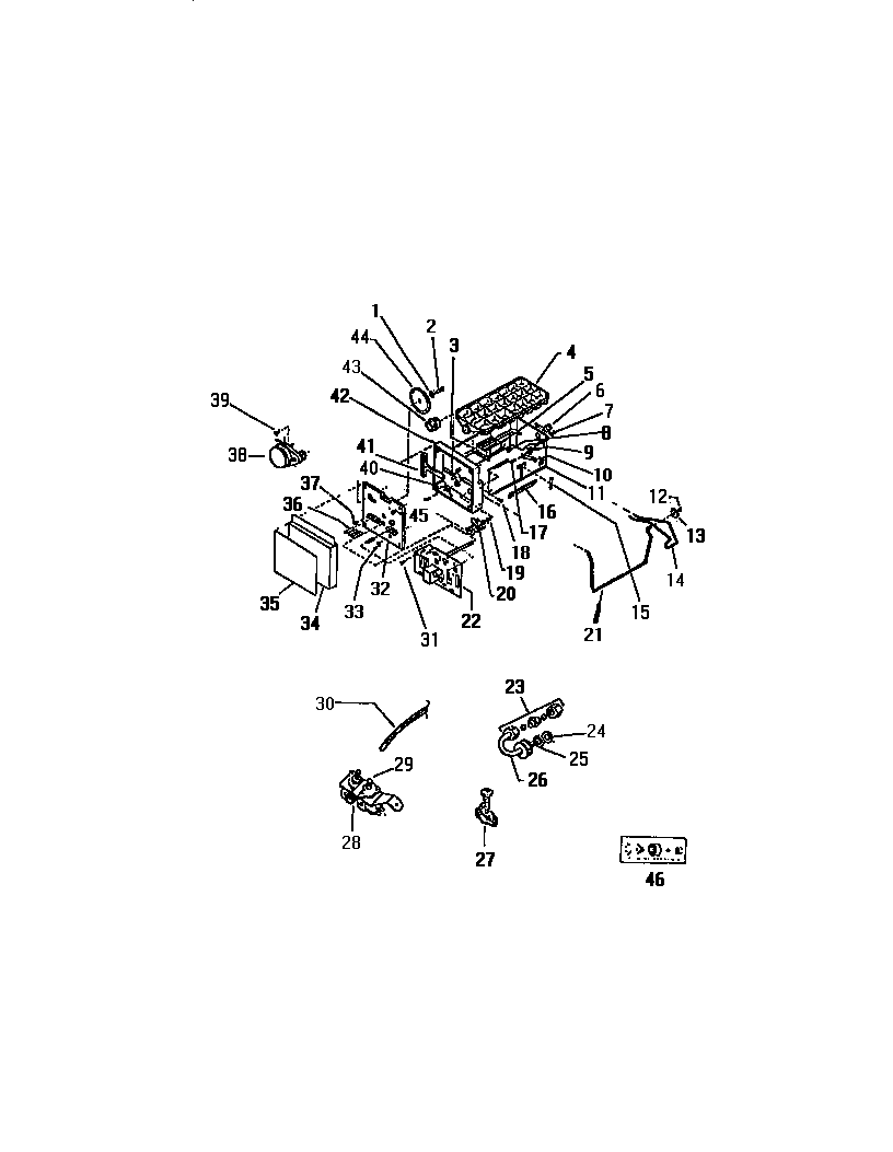 White-Westinghouse RS249GCF2 ice maker diagram