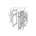 White-Westinghouse RT179HCD1 doors diagram