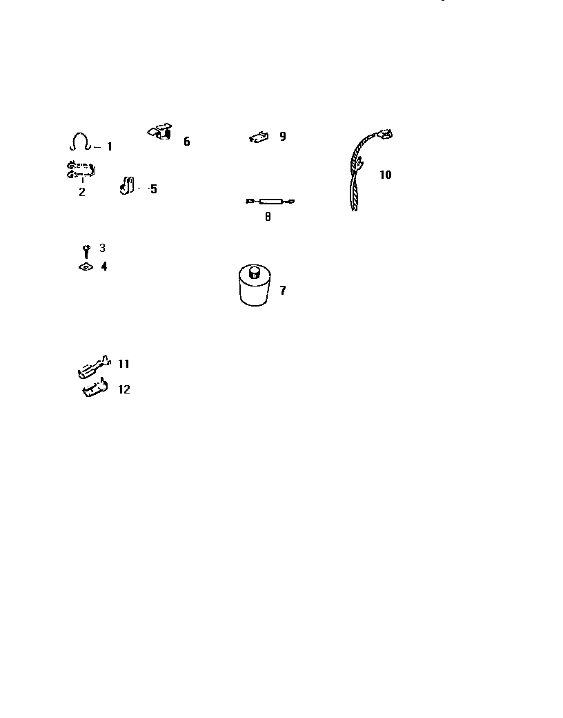 White-Westinghouse DE600EDF1 miscellaneous diagram