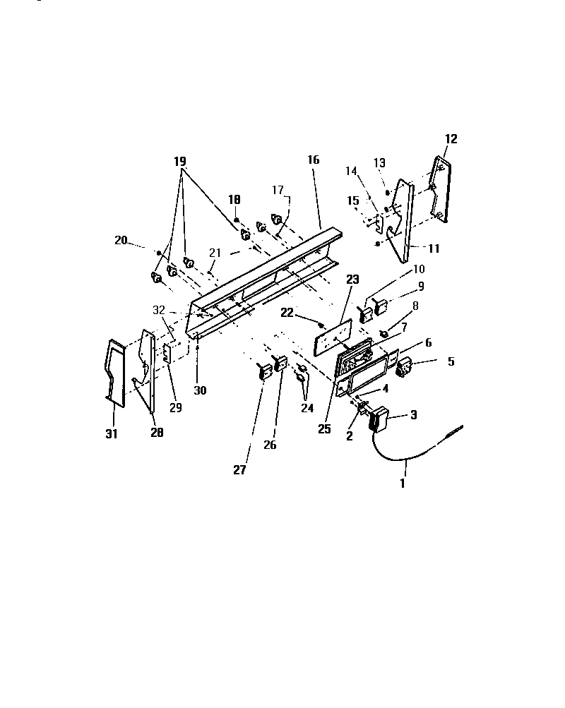 White-Westinghouse KF400GDW2 backguard diagram