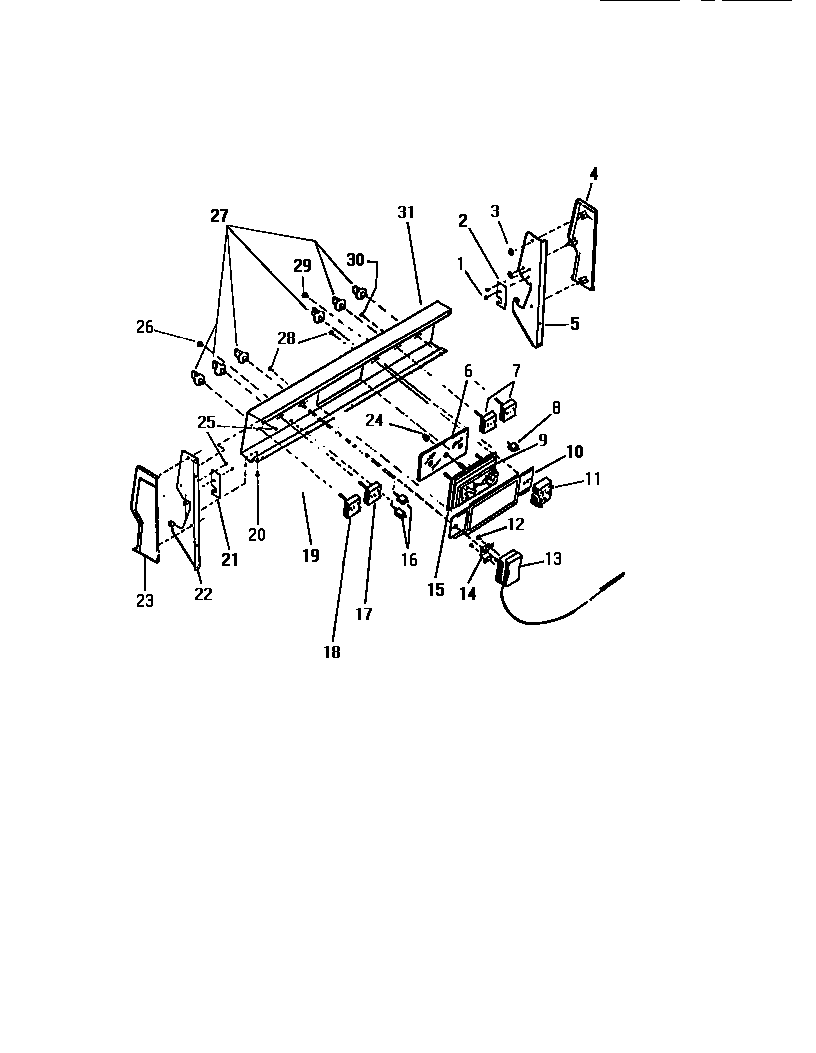 White-Westinghouse KF330JDWO backguard diagram