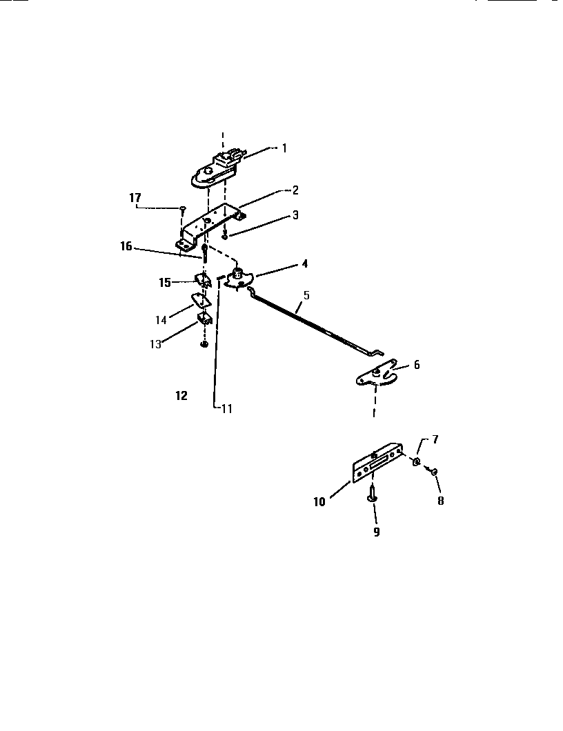 White-Westinghouse KF330JDWO door latch assy. diagram