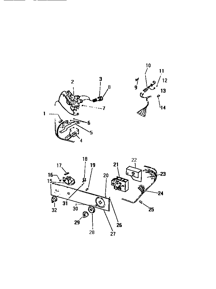 Kelvinator AWP330A1T console & controls diagram