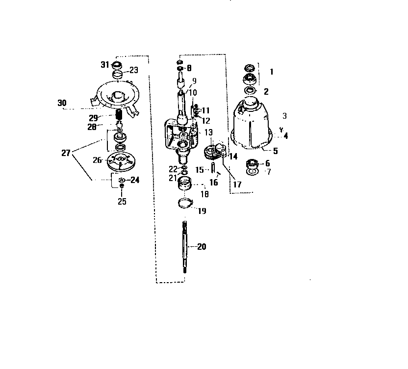 White-Westinghouse LA550EXF1 transmission diagram