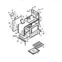 White-Westinghouse GF521HXW1 oven and body diagram
