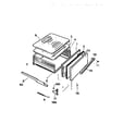 White-Westinghouse GF521HXW1 broiler drawer diagram