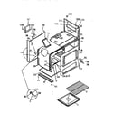 White-Westinghouse GF830HXD3 oven cavity & body diagram