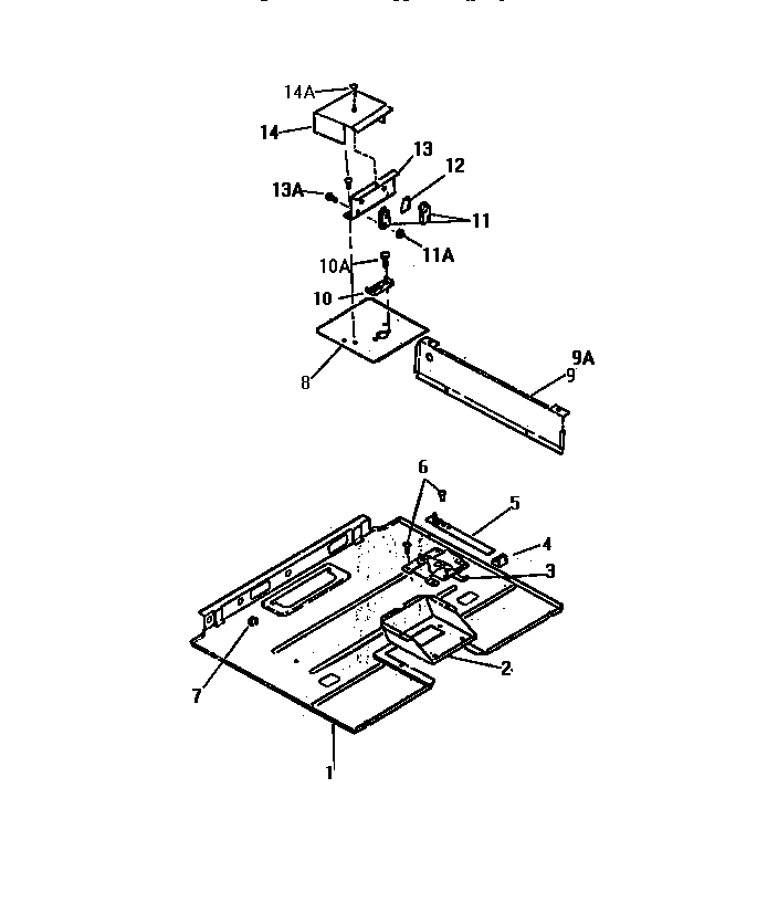 White-Westinghouse GF790HXD1 burner panel diagram