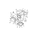 Kelvinator DGA800A0D cabinet diagram