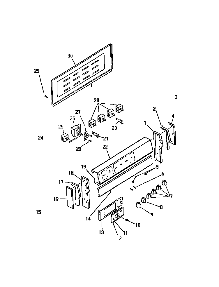 Kelvinator RER305CW0 backguard diagram