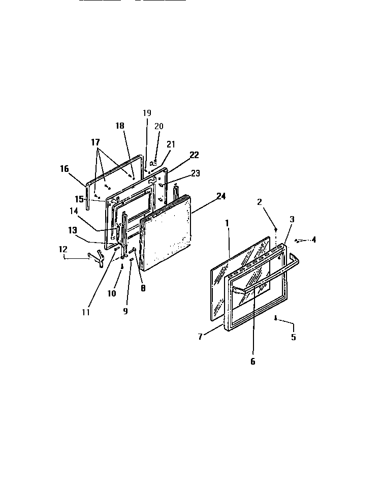 Kelvinator RER305CW0 door diagram