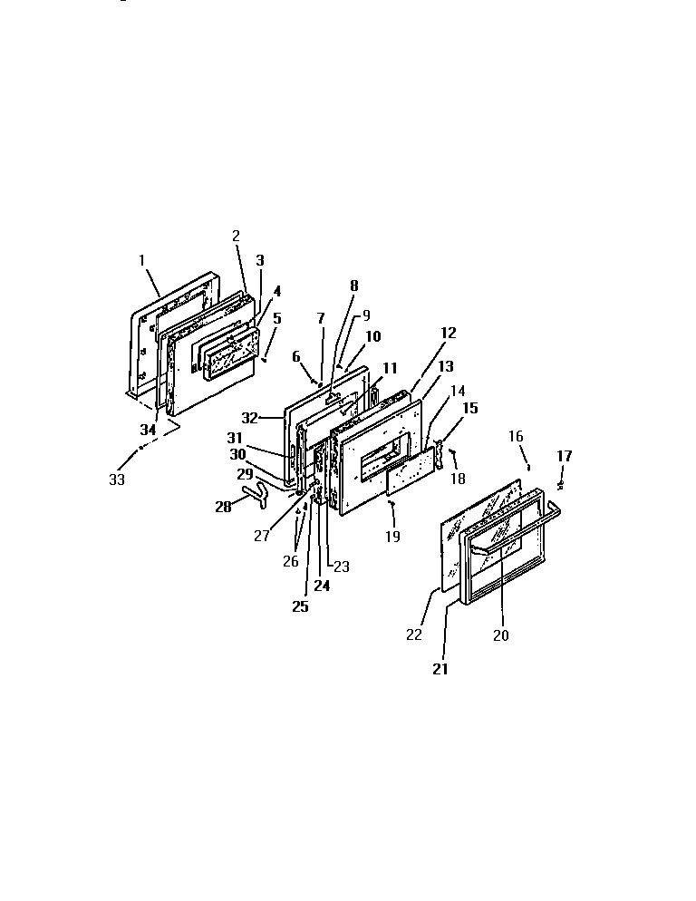Kelvinator REP309CD1 door diagram