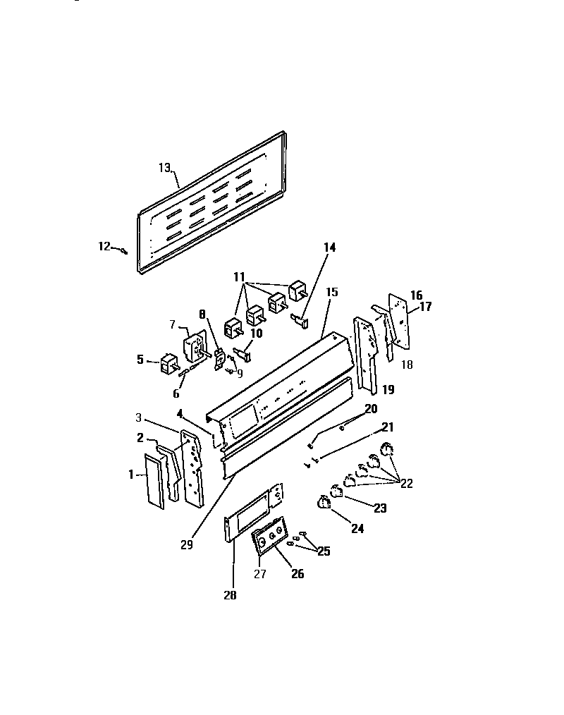 Kelvinator REP307CW3 backguard diagram
