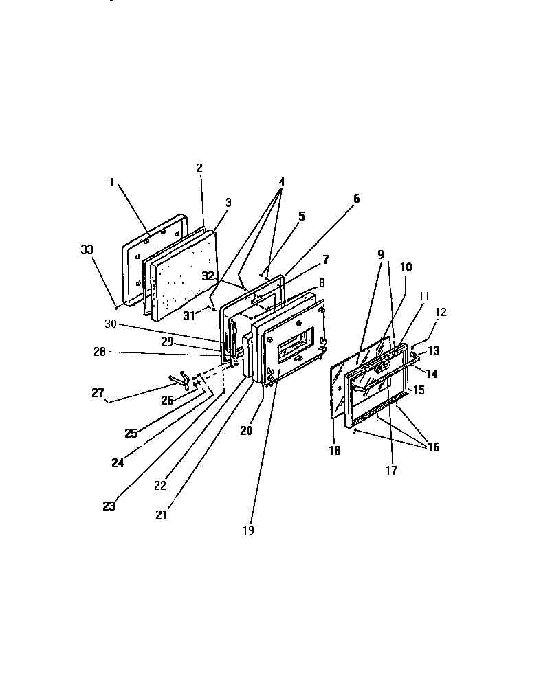 Kelvinator REP307CW3 door diagram