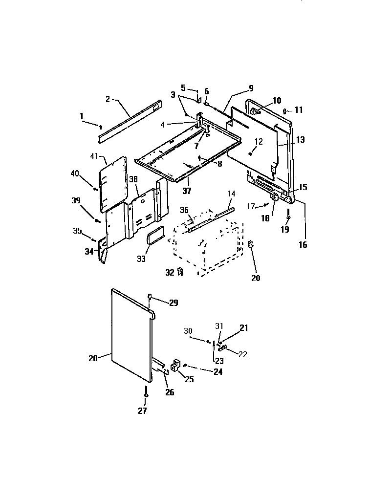 Kelvinator REP307CW3 panels diagram