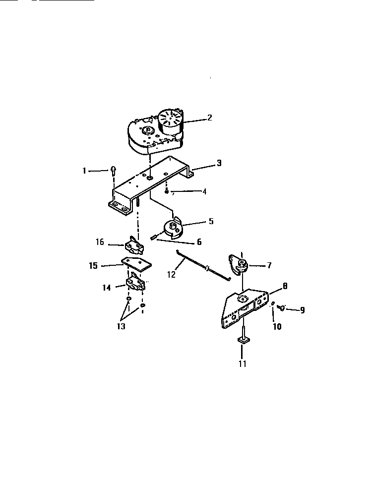 Kelvinator REP306CT1 latch assembly diagram