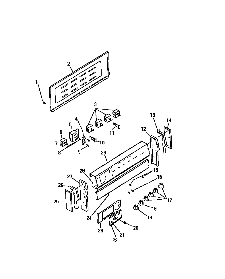 Kelvinator REC306CF0 backguard diagram