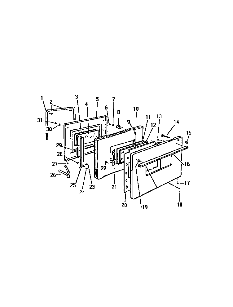 Kelvinator REC306CF0 door diagram