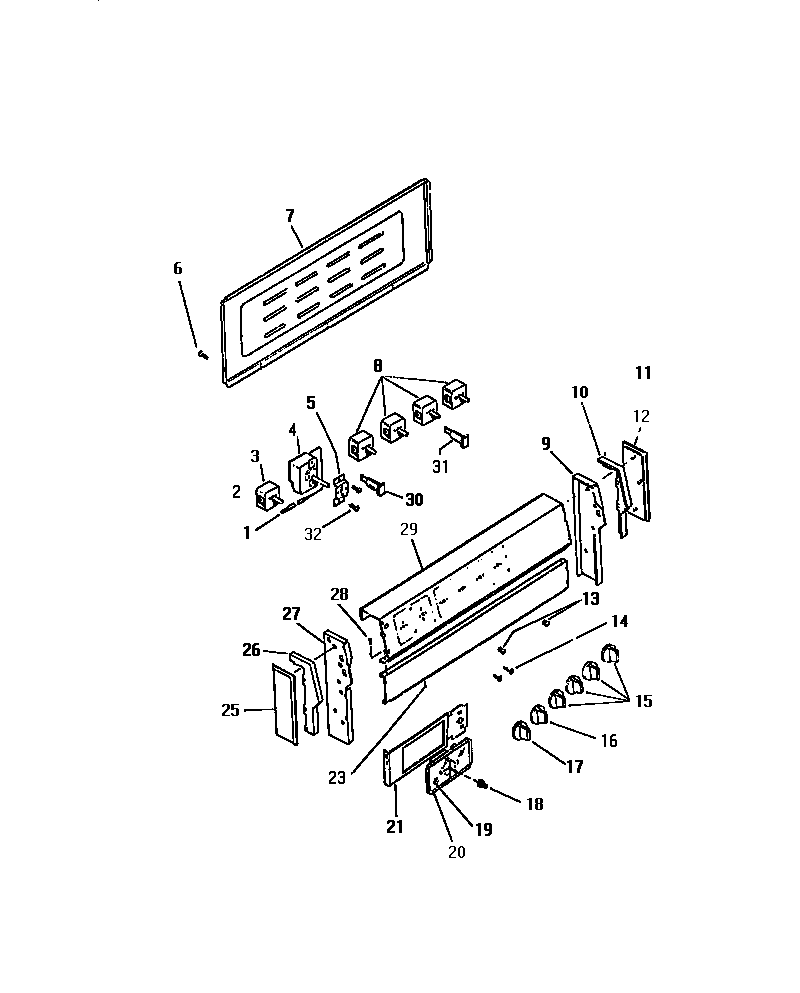 Kelvinator REC305CT0 backguard diagram